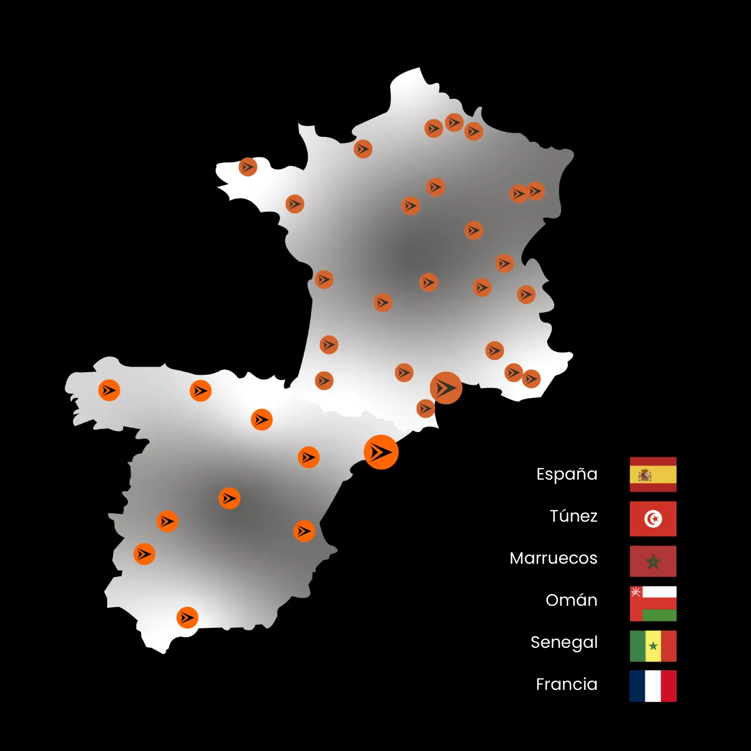 Mapa Instadrone Group