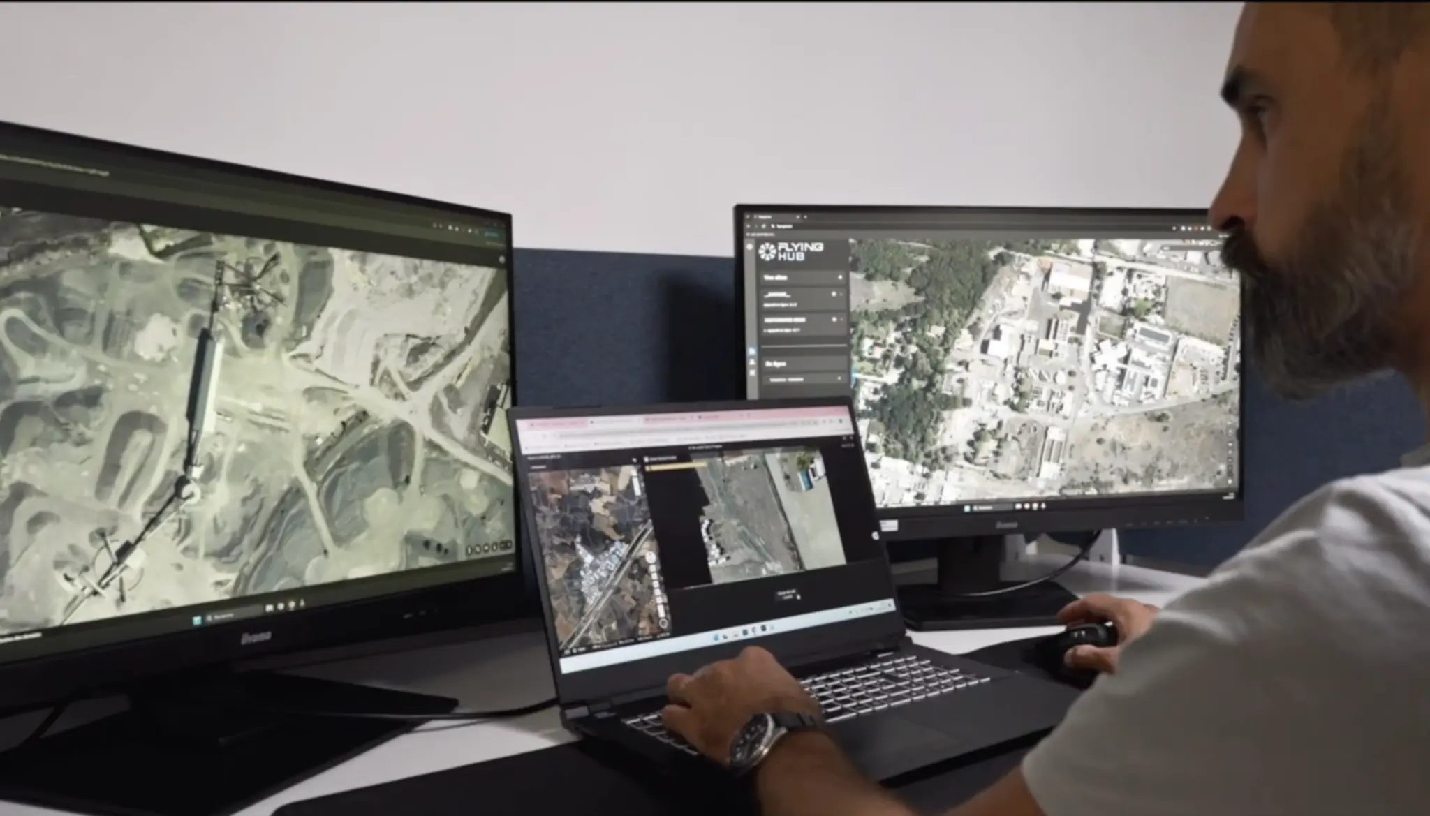 Sistema de drones automatizados preparado para operar durante el día y la noche